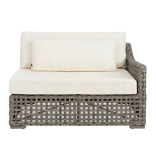 Artwood San Remo Outdoor Sectional Sofa Set - Right Hand Corner Chaise Lounge for Patio, Deck & Backyard - Weather-Resistant Wicker Furniture