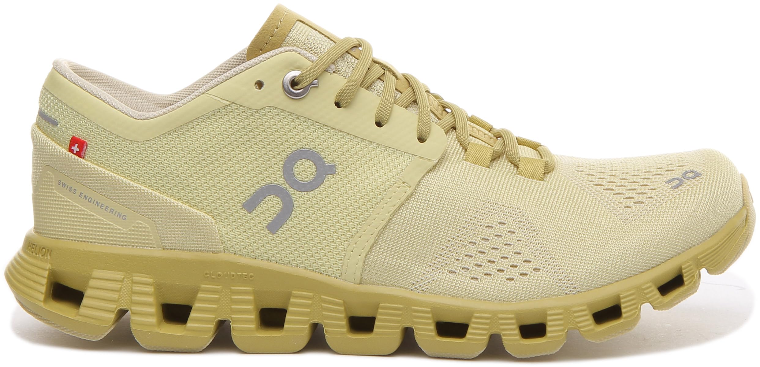 ON Women's Cloud X Running Sneakers - Lightweight & Comfortable for Jogging, Walking & Gym - Glade/Citron Yellow - Size 6 US Medium - Perfect for Outdoor Activities & Casual Wear