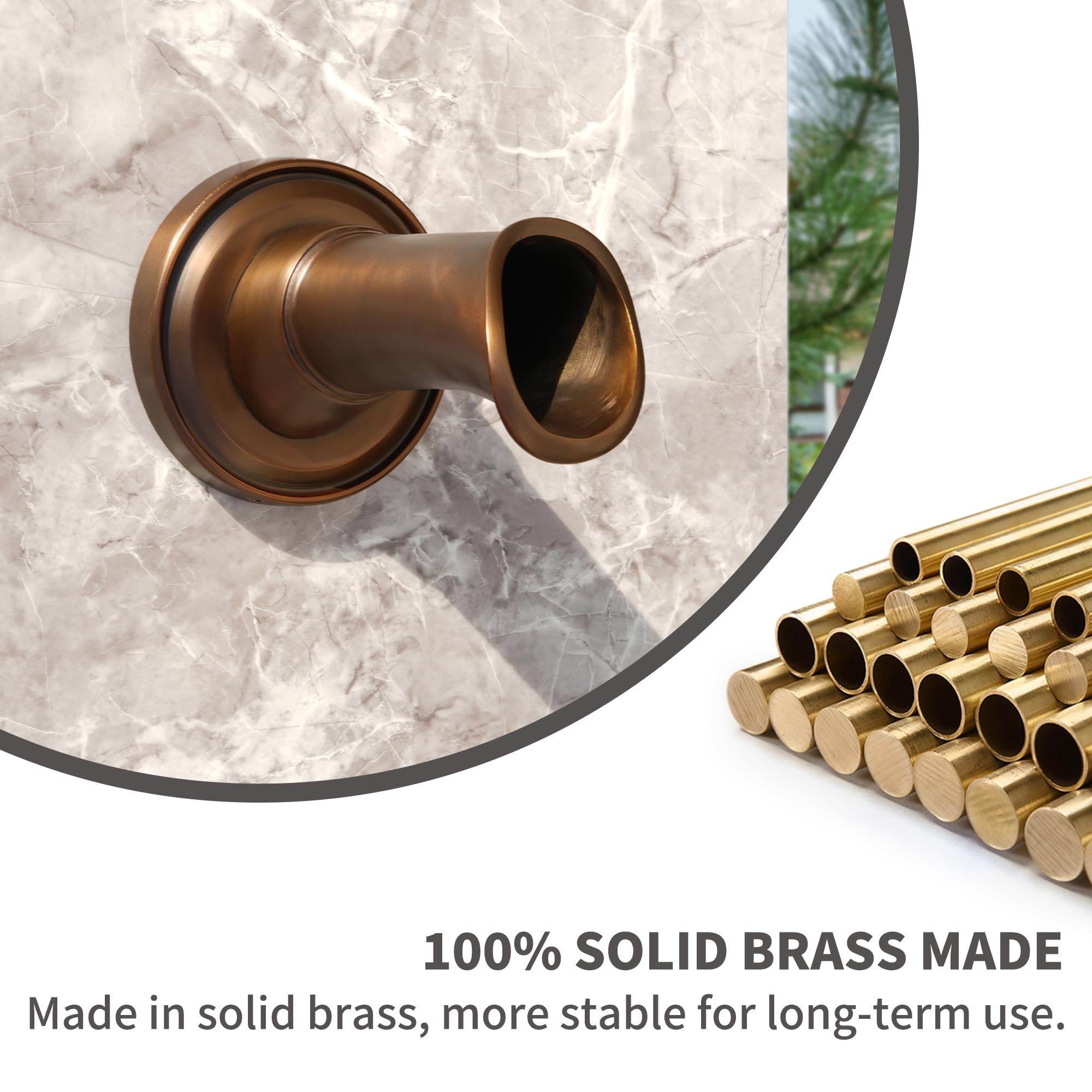 Exquisite Handcrafted Solid Brass Waterfall Spout Scupper - 7.63 Inch Luxury Water Fountain Spillway for Pools, Ponds & Water Walls | Elegant Landscape Decor for Outdoor Gardens, Patios & Backyard Water Features