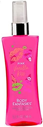 Pink Vanilla Kiss Fantasy Body Spray 3-Pack - Long-Lasting Fragrance for Women, Girls | Perfect for Daily Use, Gym, Work & Date Night