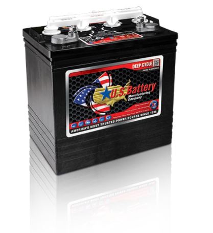 US Battery 8V 155Ah Deep Cycle Golf Cart Battery - US 8VGCE XC2 - Perfect for Golf Carts, Electric Vehicles & Solar Power Storage