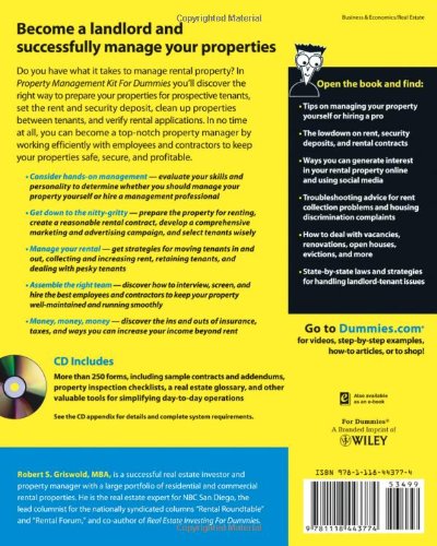 Property Management Kit For Dummies - Complete Guide for Landlords & Rental Business | Perfect for Real Estate Investors, First-Time Landlords & Property Managers