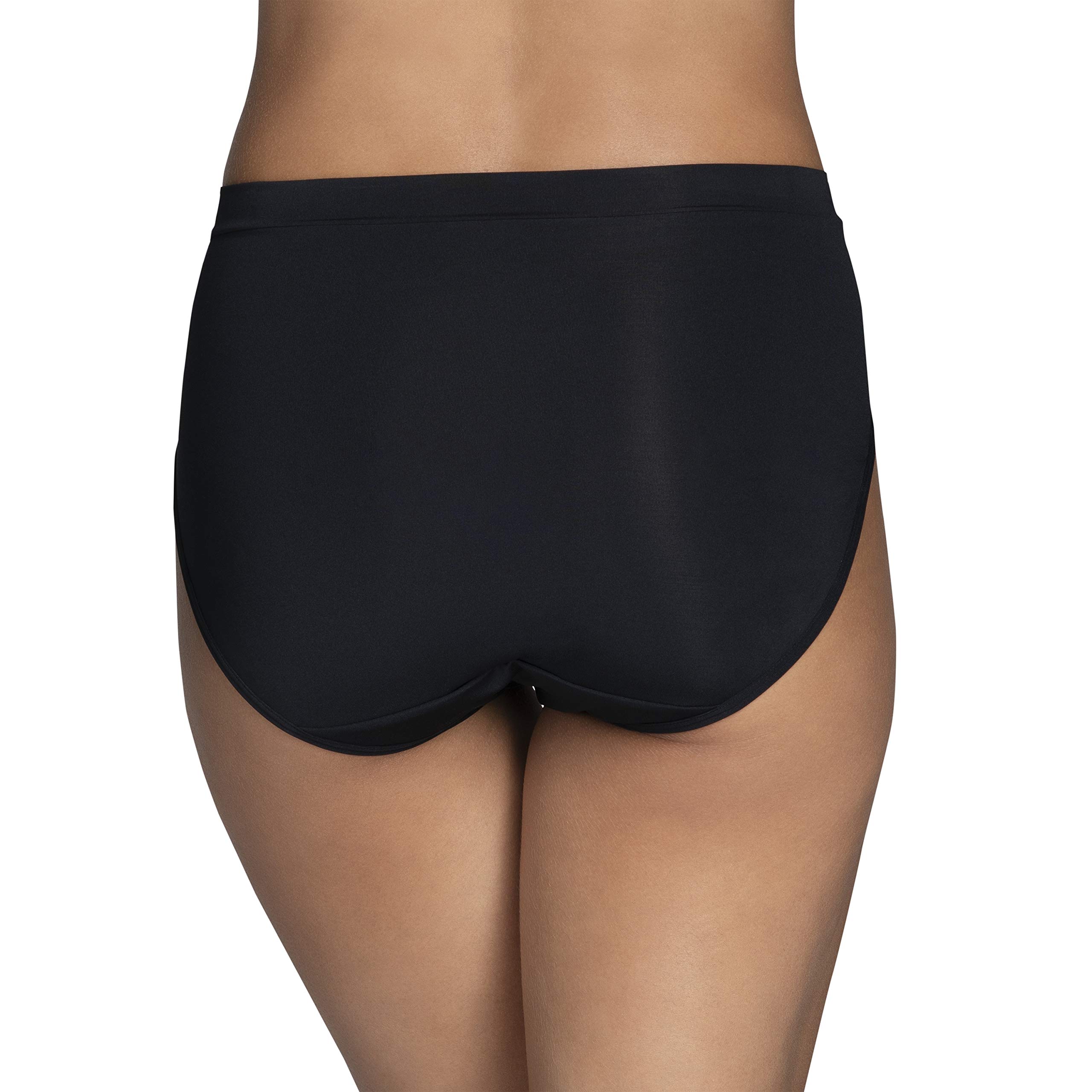 Vanity Fair Women's Beyond Comfort Hi-Cut Panties - Soft Cotton Underwear for Everyday Wear, Workout & Sleep