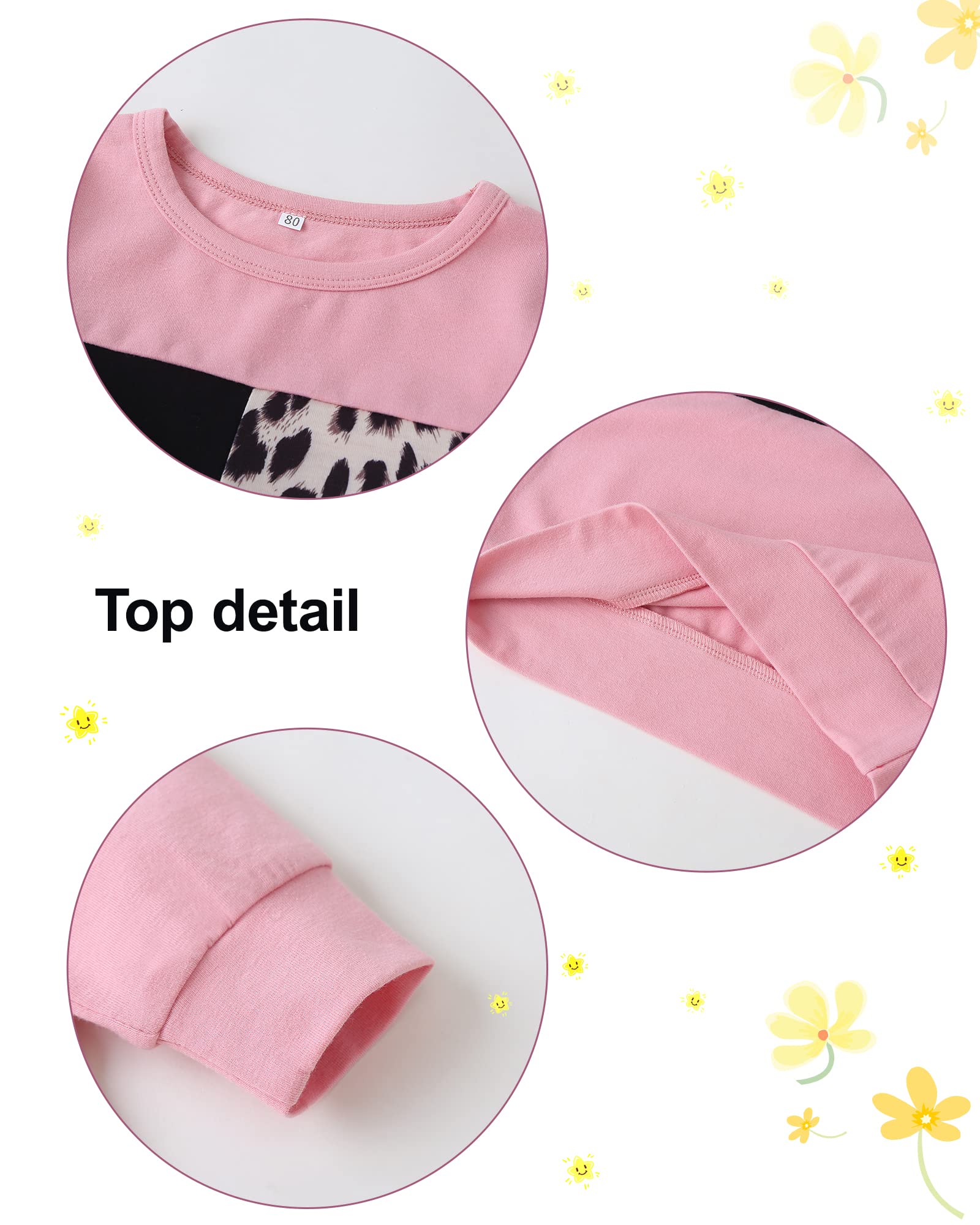 WESIDOM 2-Piece Baby Girl Clothes Set - Soft Long Sleeve Toddler Sweater Outfit for Fall & Winter | Cute Autumn Toddler Girl Fashion for Playdates & Family Photos