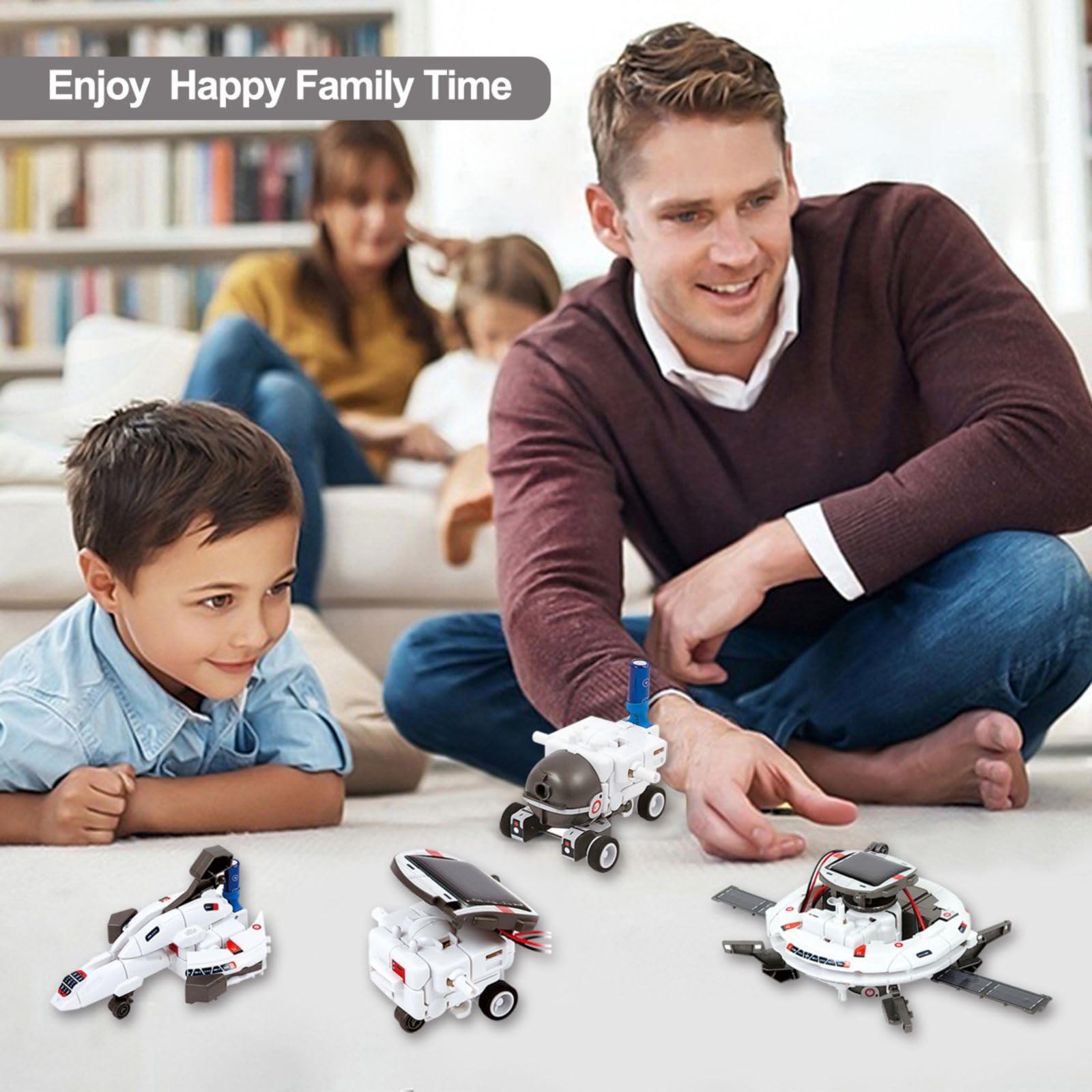 STEM 6-in-1 Solar Robot Kit for Kids 8-12 - Educational Science Building Toys, DIY Engineering Projects for Boys & Girls Ages 8-12 - Perfect Birthday Gift for Teens - Fun Learning Activities for Home & Classroom