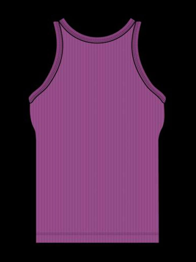 Tavi Perfect Fit Rib Women's Tank Top - Soft Stretch Comfortable Camisole in Violet | Ideal for Yoga, Workout & Casual Wear