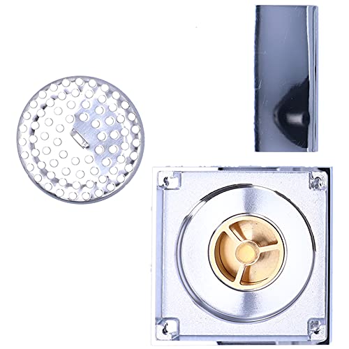 3.9x3.9 Inch Stainless Steel Shower Drain Kit - Bathroom Floor Drain Strainer for Shower, Kitchen, Balcony & Washroom | Anti-Clog Design, Easy Installation (Ideal for Home, Hotel & Commercial Use)