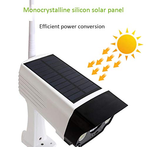 Zunedhys Solar Motion Sensor Light - Waterproof Outdoor Security Light with Dummy Camera, COB LED Wall Lamp for Garden, Pathway, Garage & Patio Lighting