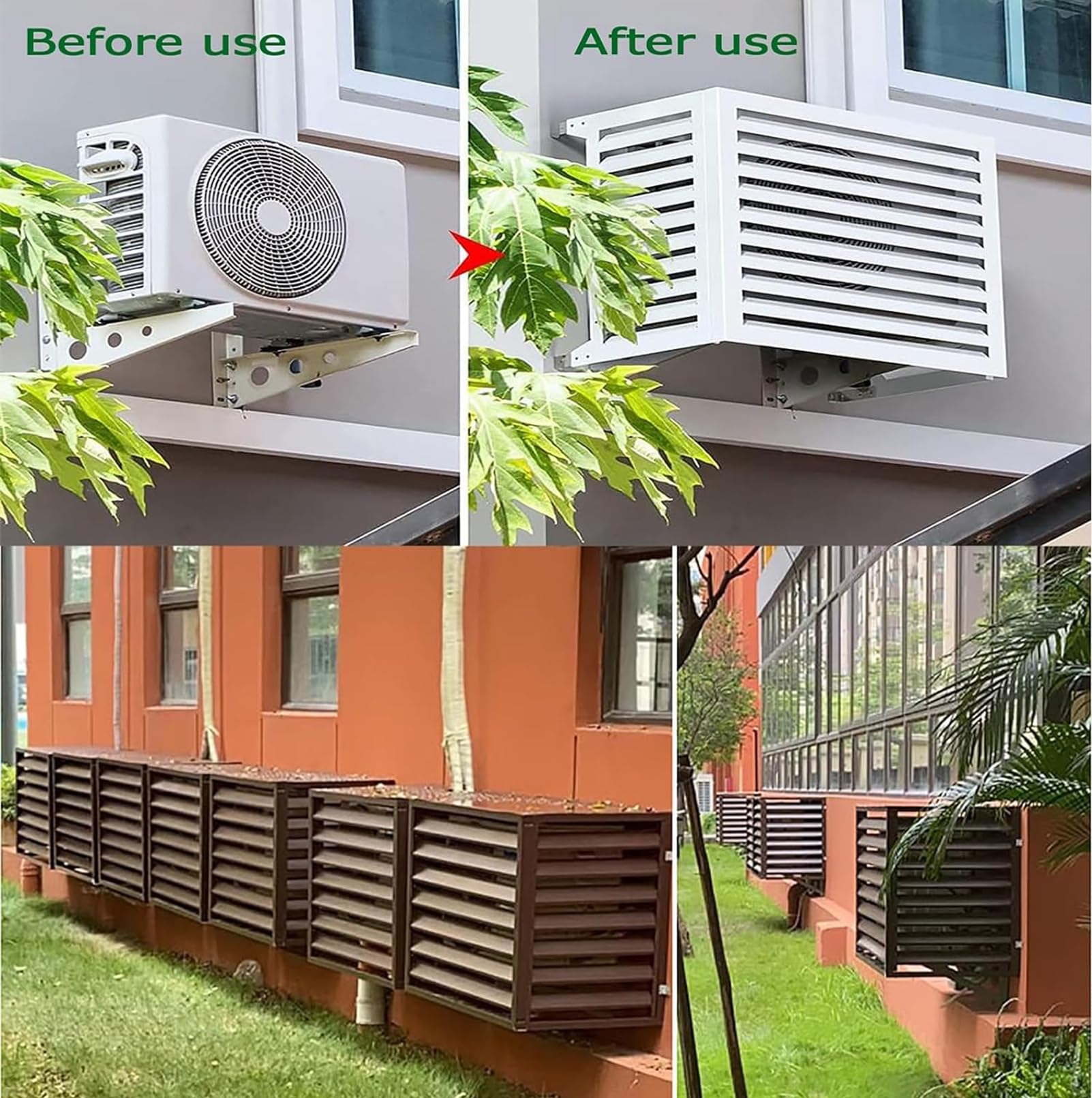 **Durable Aluminum AC Cover - Outdoor Air Conditioner Condenser Protective Mesh Guard for Enhanced Bearing Capacity | Perfect for Home, Office & Commercial Use**