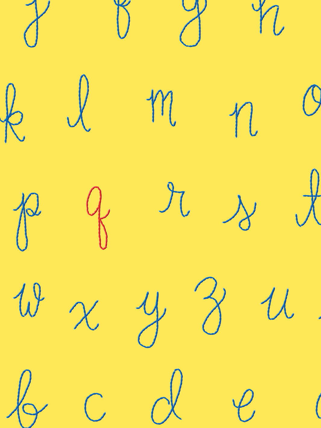 LF Alphabet Wallpaper - Peach with Persimmon Accent Letters | Lingua Franca Decorative Wallpaper for Nursery, Kids Room & Home Decor