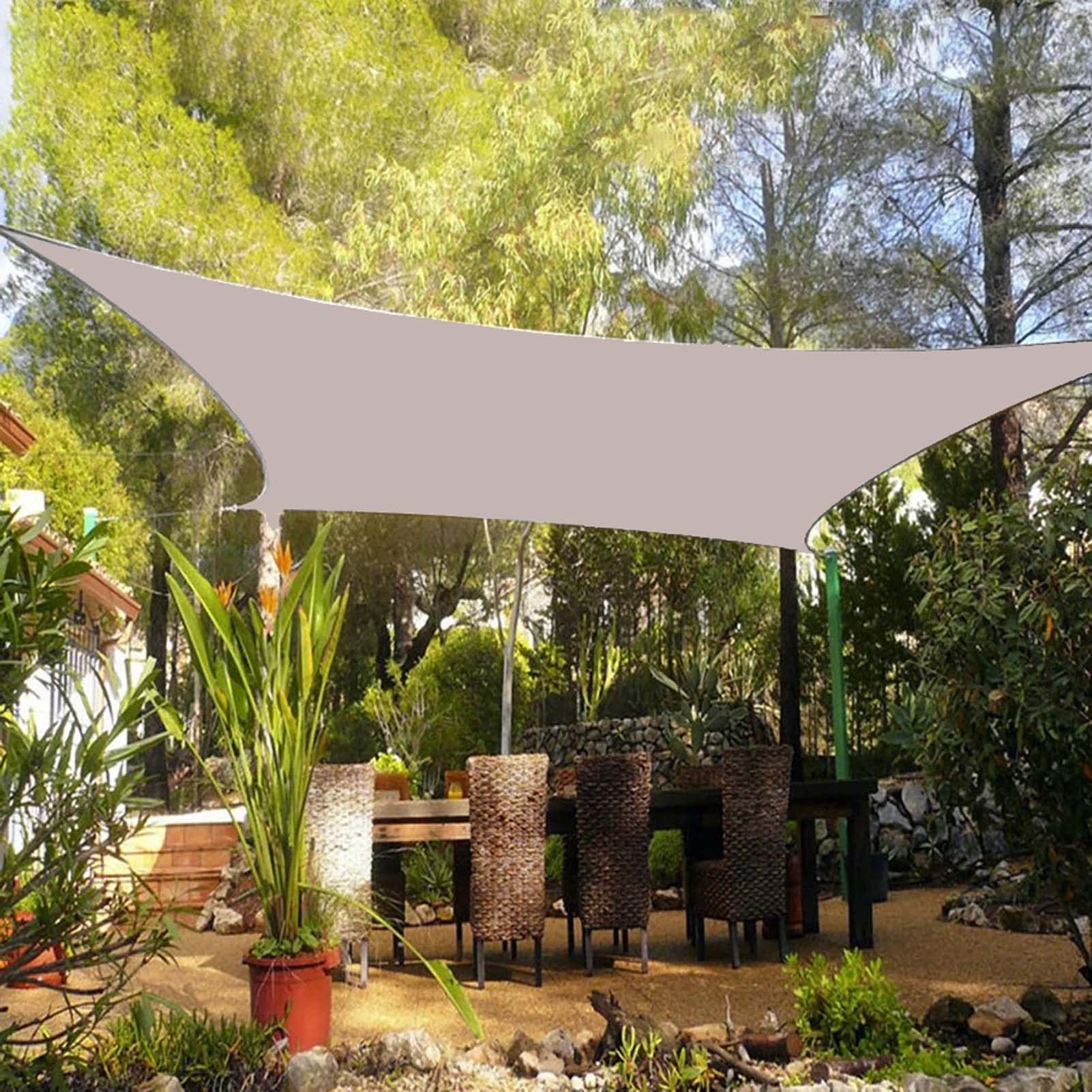 Rectangle Waterproof Sun Shade Sail Canopy - UV Block Outdoor Patio Cover for Garden, Backyard & Pool Area | Durable Shade Cloth Shelter for Sun Protection & Relaxation
