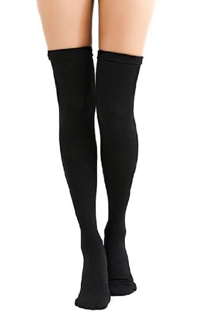 Women's Thigh High Socks - Over The Knee Opaque Stockings for Winter, Cosplay, Fashion & Daily Wear