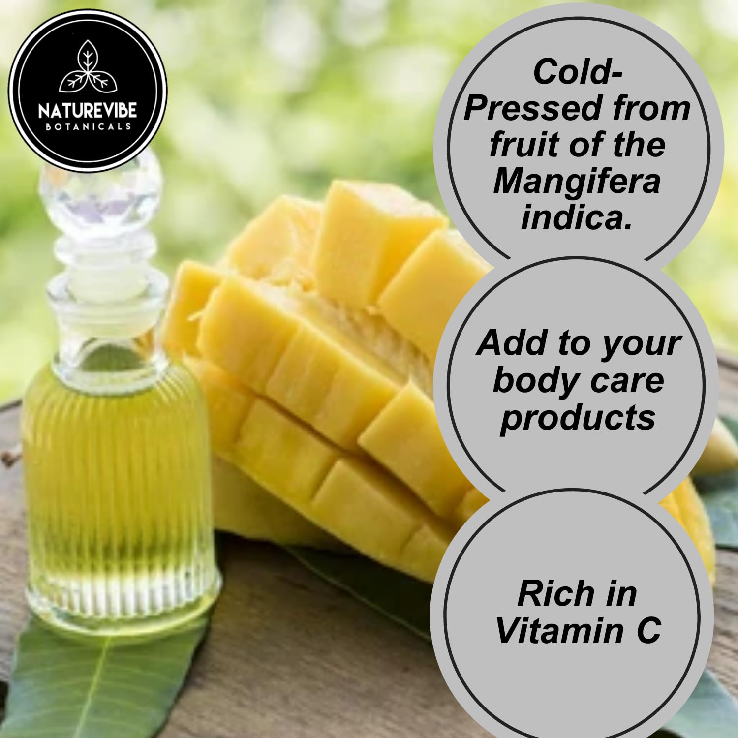 Naturevibe Botanicals Organic Mango Oil & Carrot Oil Combo - 32oz Each | Pure Cold-Pressed Carrier Oils for Hair Growth, Skin Care & Massage Therapy