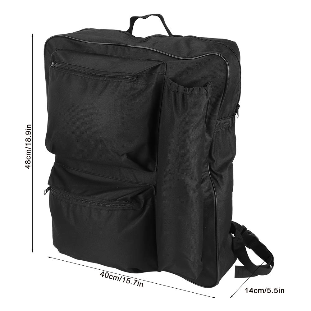 HERCHR XL Wheelchair Bag for Back of Chair - 15.7x5.5x18.9in Waterproof Storage Pouch for Mobility Scooters & Electric Wheelchairs - Durable Backpack Carry Bag for Daily Essentials, Groceries & Medical Supplies (Perfect for Shopping, Travel & Outdoor Activities)