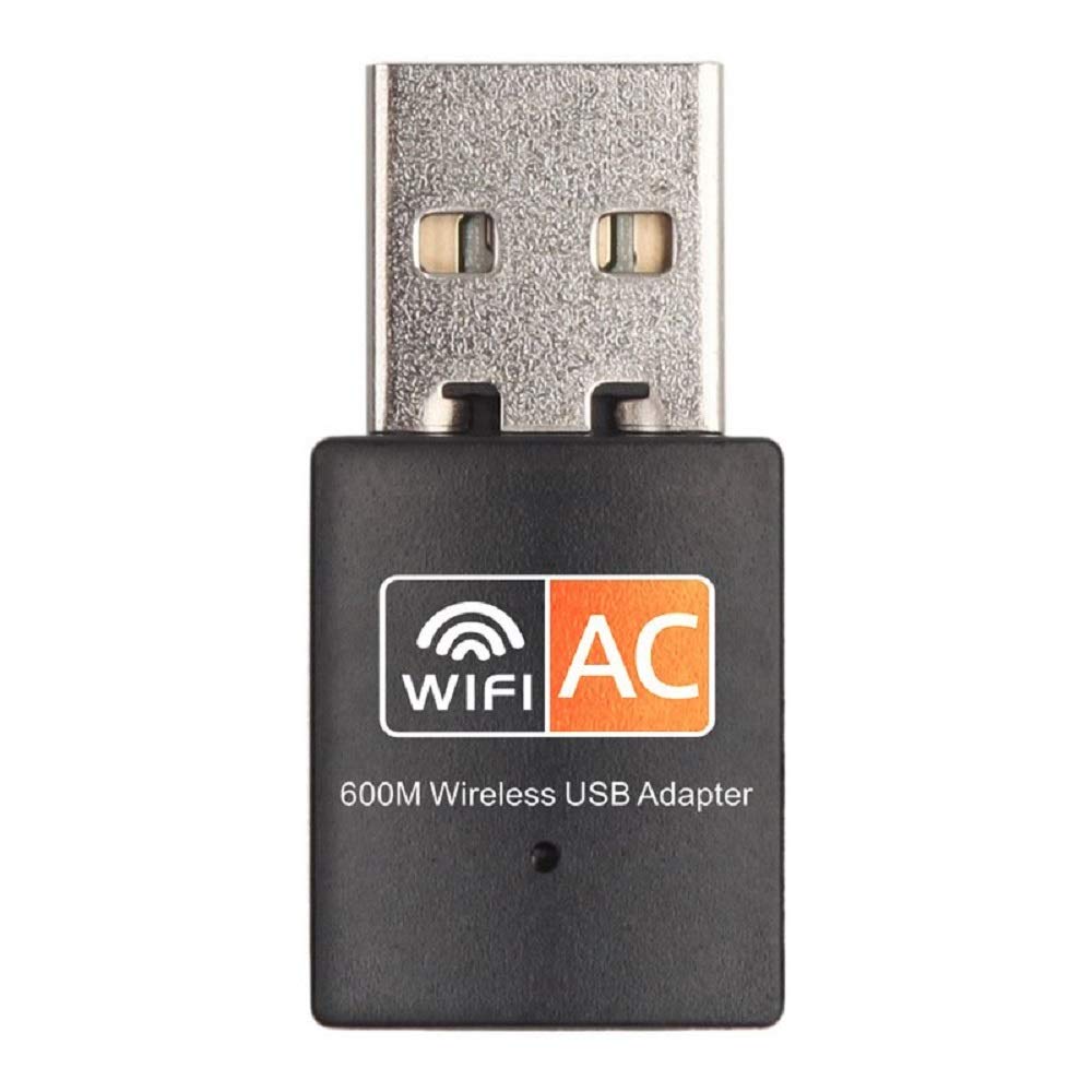 600Mbps USB 3.0 WiFi Adapter - Dual Band 2.4G/5G Wireless Network Dongle for PC, Laptop, Desktop & Tablet - Compatible with Windows 10/8/7/XP & Mac - Fast Internet for Gaming, Streaming & Remote Work