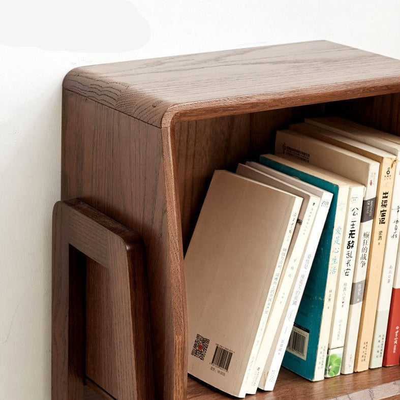 Solid Oak Wood Side Cabinet - Rustic Storage Cabinet for Living Room, Bedroom, or Entryway - Perfect for Organizing Books, Decor, and Essentials
