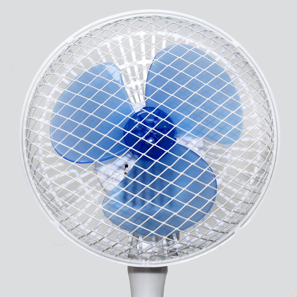 F-Air 2433406 Clip-On Table Fan - Portable White Desk Fan with Secure Mounting Clip for Office, Bedroom, Dorm & Home Use