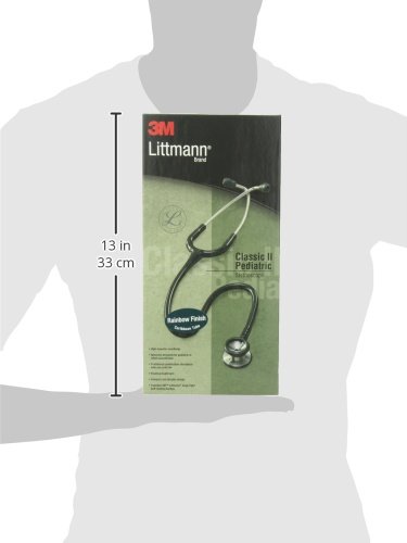3M Littmann Classic II Pediatric Stethoscope - Rainbow Stainless Steel Chestpiece, 28