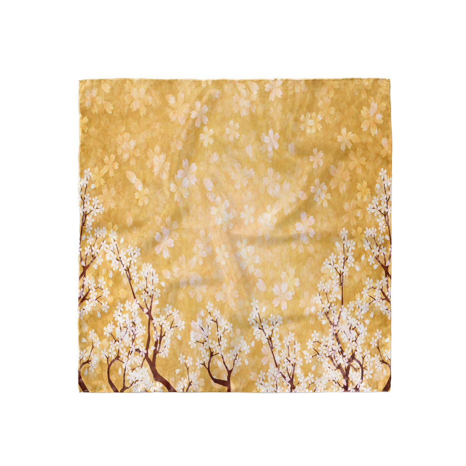 Ambesonne Floral Hair Scarf - Spring Blossom Tree Design Head Wrap for Women, Boho Chic Hair Accessory for Outdoor, Travel & Special Occasions