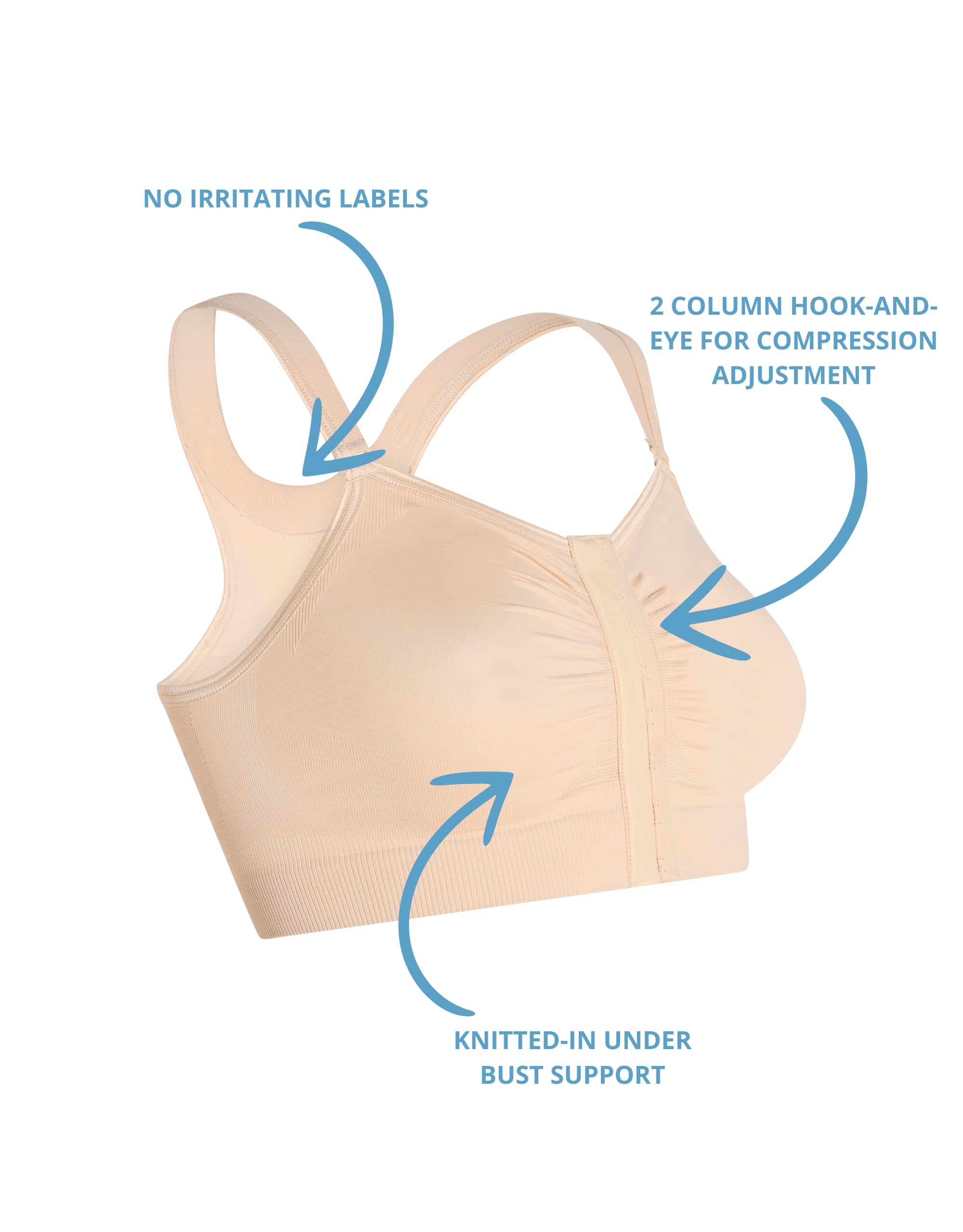 Bella Front Closure Comfort Sleep Bra #3212 - Wireless Support for Women, Soft Lounge & Nightwear, Perfect for Relaxing at Home or Sleeping