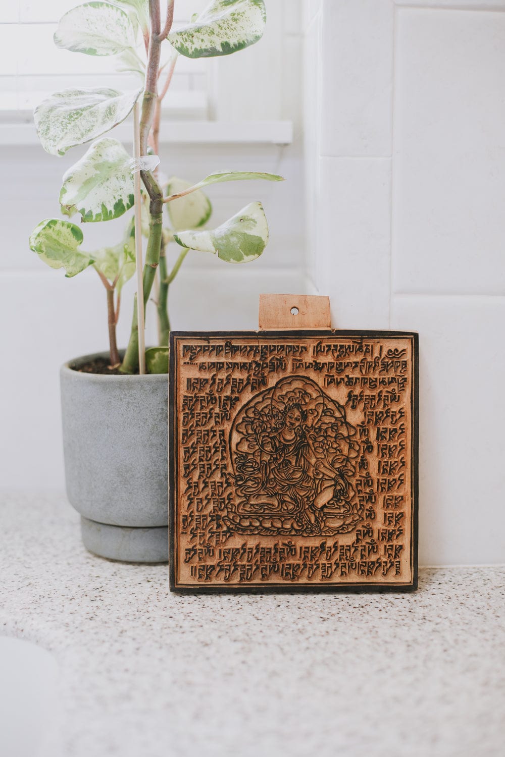 Hand Carved Himalayan Wood Printing Blocks for Fabric & Paper - Eco-Friendly DIY Stamps for Crafts, Scrapbooking & Home Decor