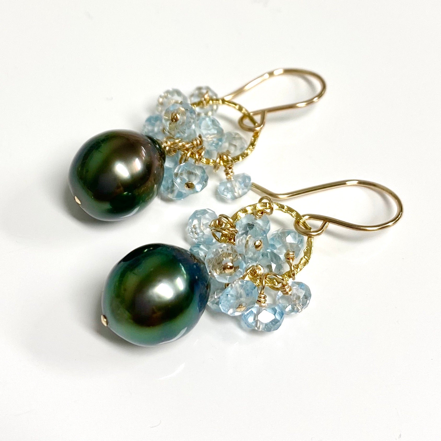 KIRA Aquamarine Earrings (E578) – Elegant Blue Gemstone Jewelry for Women, Perfect for Weddings, Parties & Special Occasions
