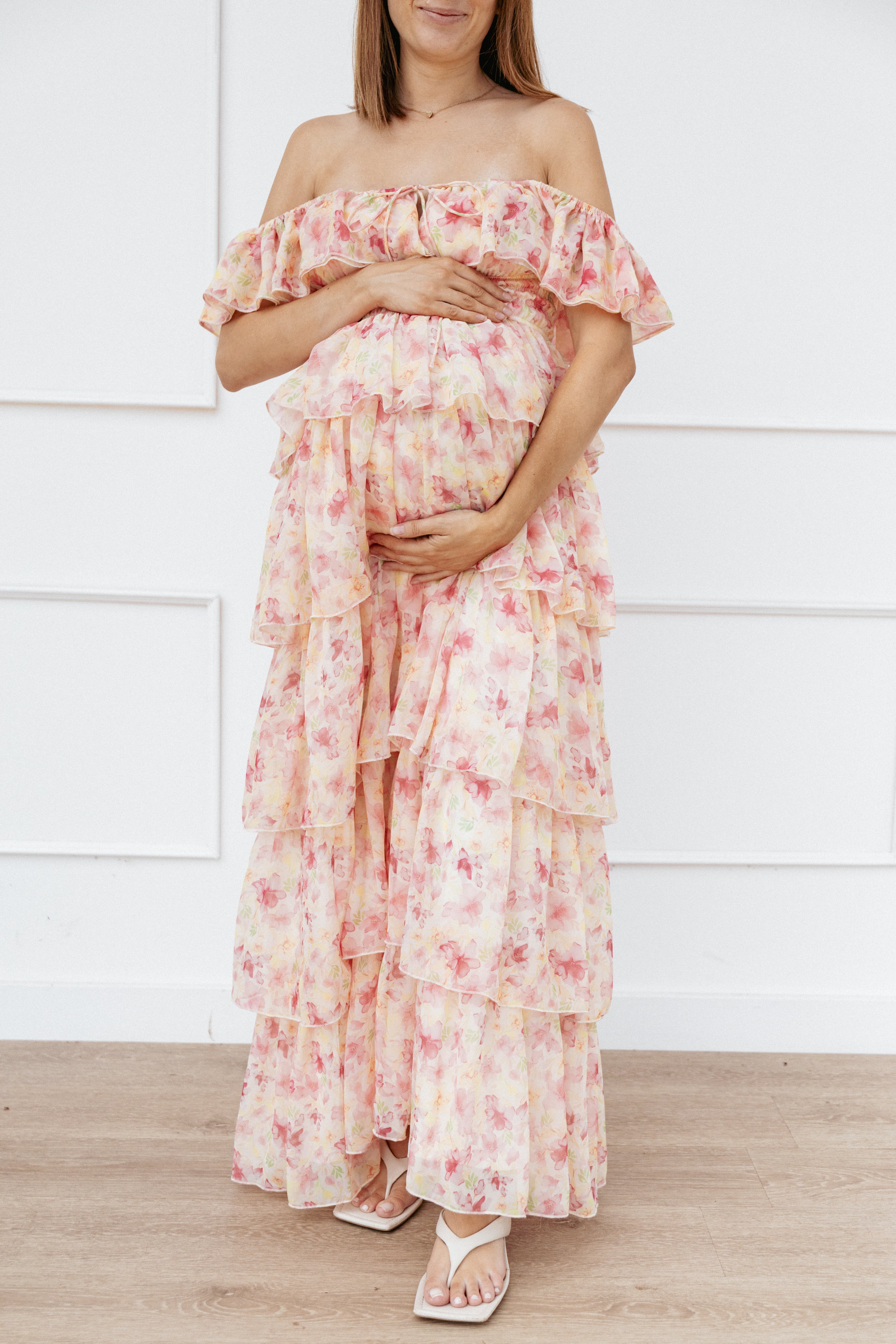 Belle Maxi Dress - Pink Floral Summer Dress for Women, Elegant Long Flowy Dress for Beach, Party, and Vacation | Perfect for Outdoor Events and Casual Wear