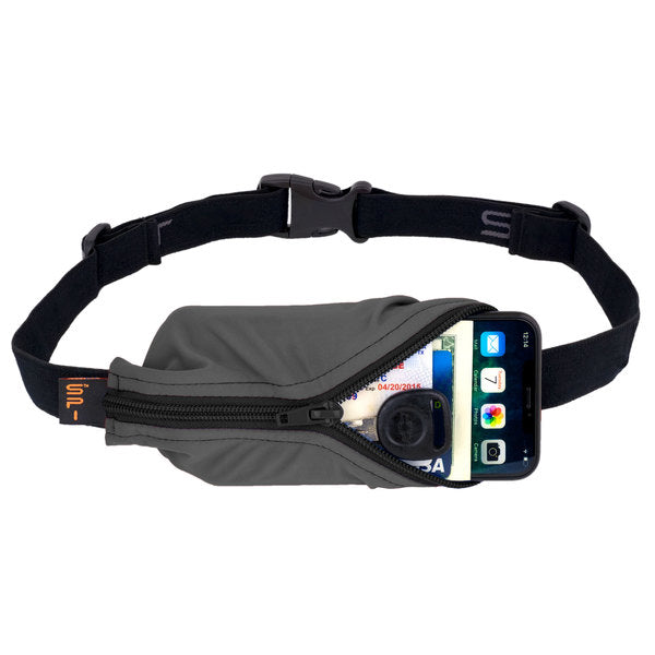Large Pocket Spibelt - Running Belt with Zipper Pouch for Phone, Keys & Essentials - Perfect for Jogging, Hiking & Workouts