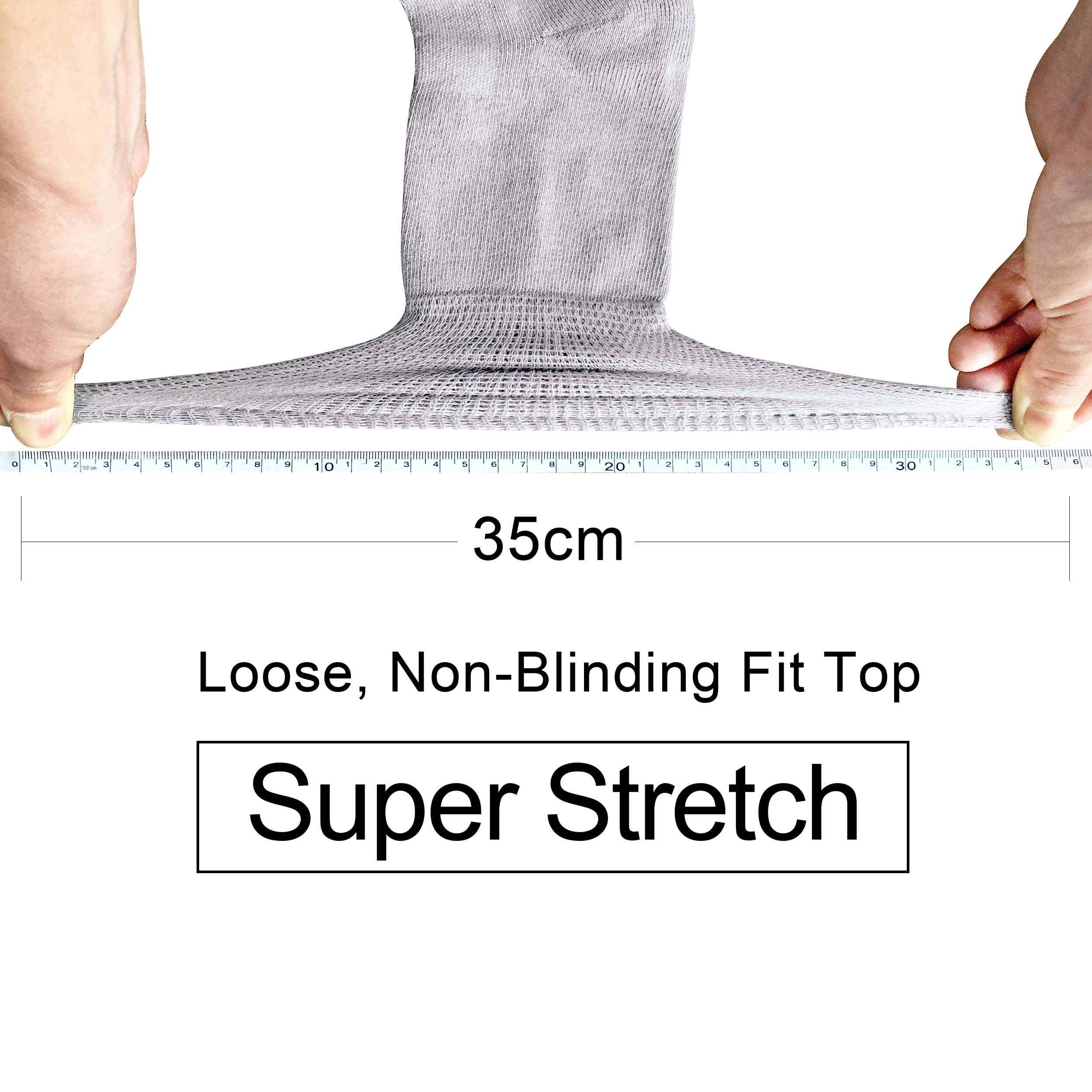 Diabetic Socks for Men & Women - Non-Binding Top, Seamless Toe, Soft Thin Crew Socks - Ideal for Diabetes Care, Circulation & All-Day Comfort