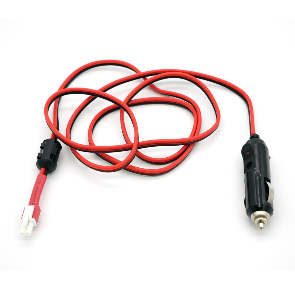 Xiegu G90 Ham Radio 12V Car Power Adapter Cable - DC Auxiliary Plug for Mobile & Portable Radio Use in Vehicles