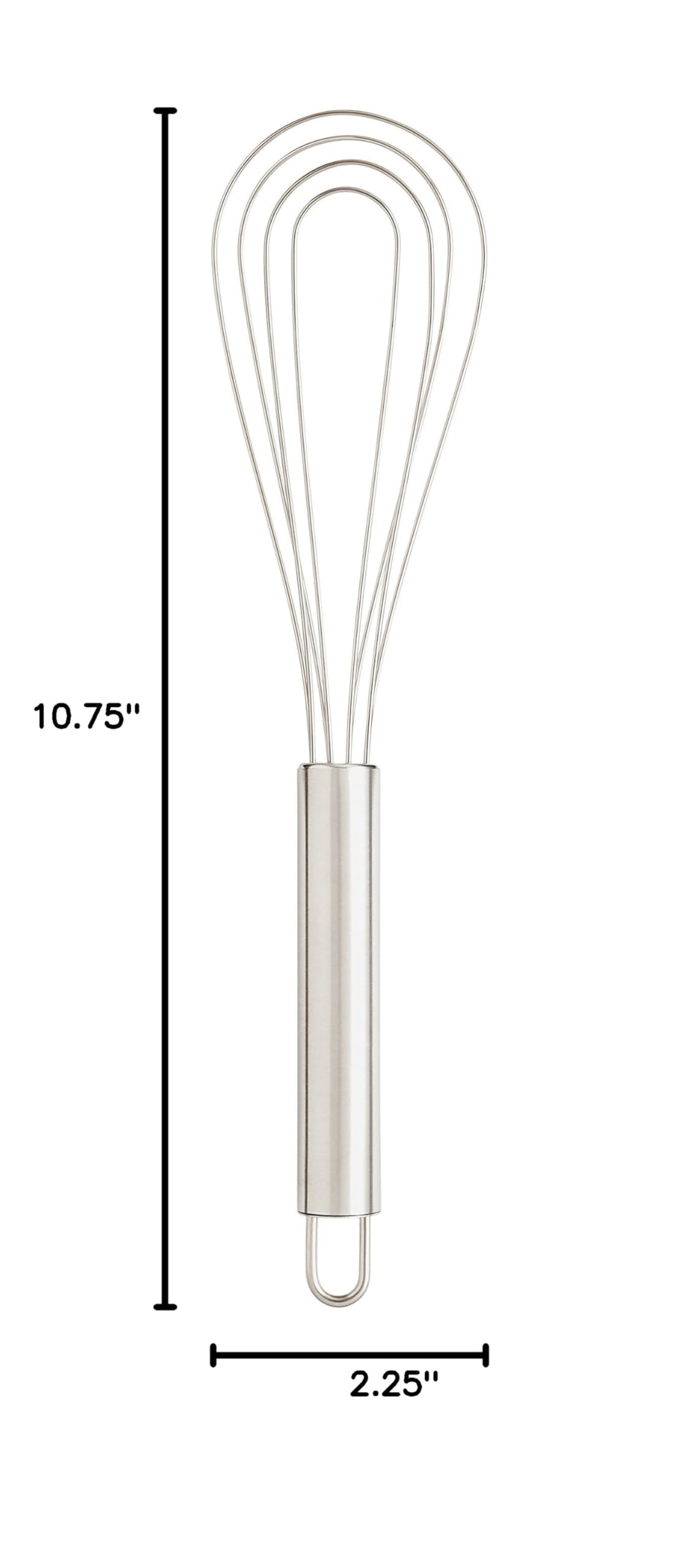 Mrs. Anderson's Premium Stainless Steel Flat Roux Whisk for Baking - Perfect for Roux, Gravy, Sauces & More - Ideal for Home Chefs & Professional Kitchens