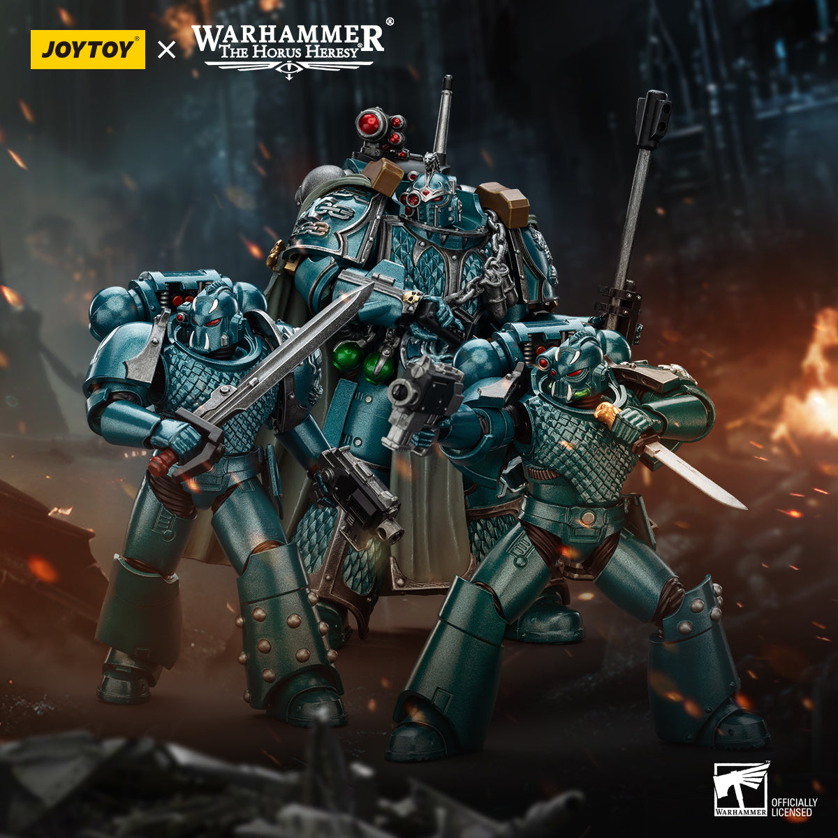 Pre Order 1/18 JOYTOY Warhammer The Horus Heresy Alpha Legion Exodus Headhunter Action Figure - Collectible Model for Warhammer 40K Fans & Tabletop Gaming Enthusiasts