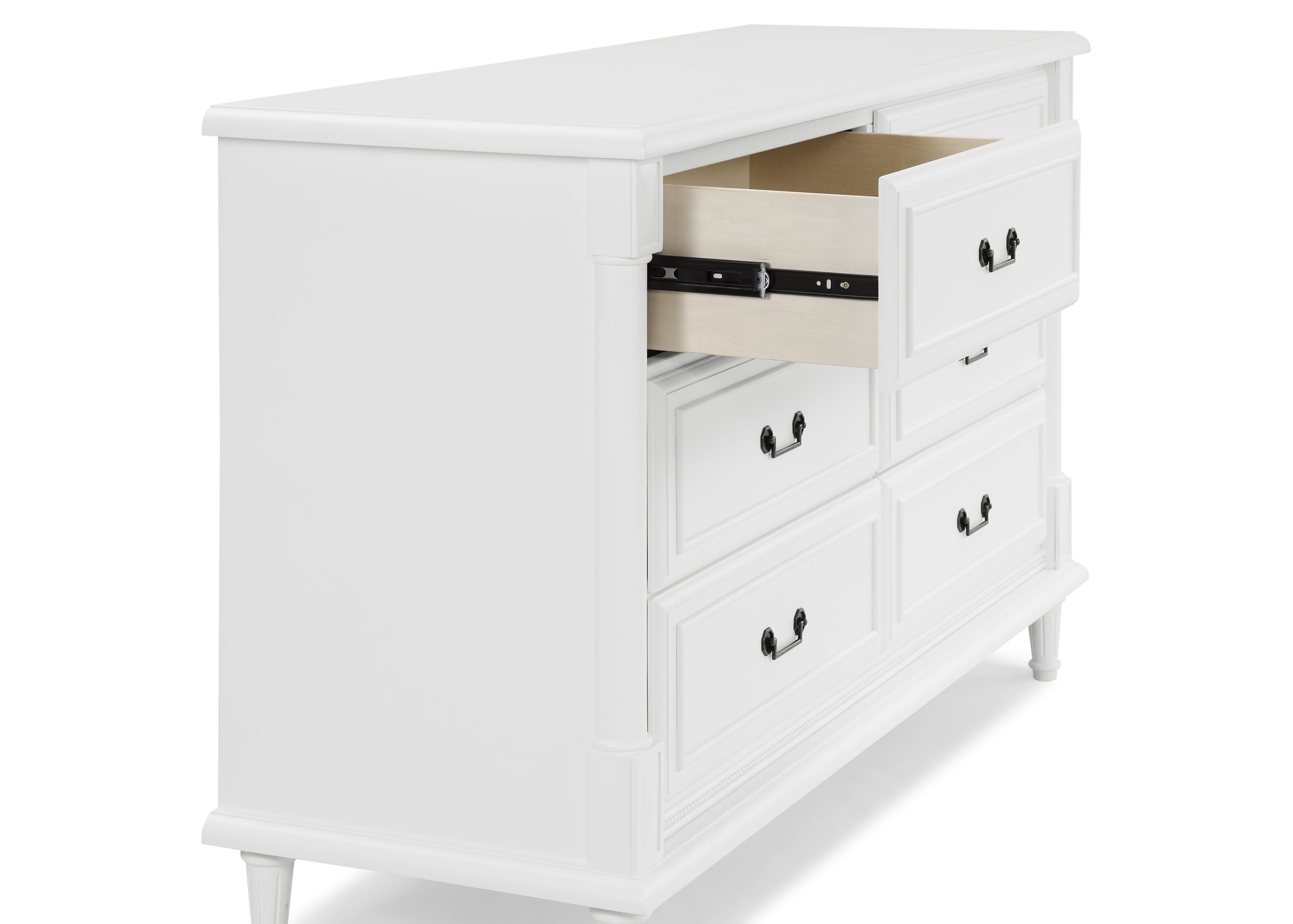 Juliette 6-Drawer Baby Dresser with Changing Table Top - Nursery Storage Organizer for Diapers, Clothes & Baby Essentials | Perfect for Newborn Rooms & Toddler Bedrooms