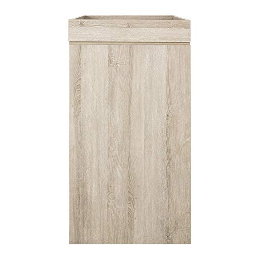 Tutti Bambini Nursery Modena Changing Table with 3 Spacious Drawers - Oak Finish Baby Dresser for Diaper Changing & Storage - Perfect for Nursery Organization & Baby Care Essentials