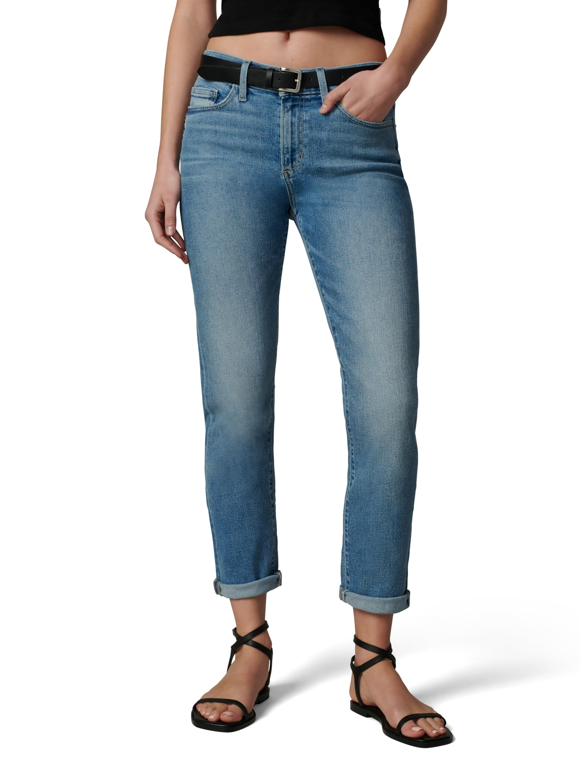 Joe's Women's The Bobby Boyfriend Jeans - High Waist Distressed Denim Pants for Casual Wear, Street Style & Everyday Outfits