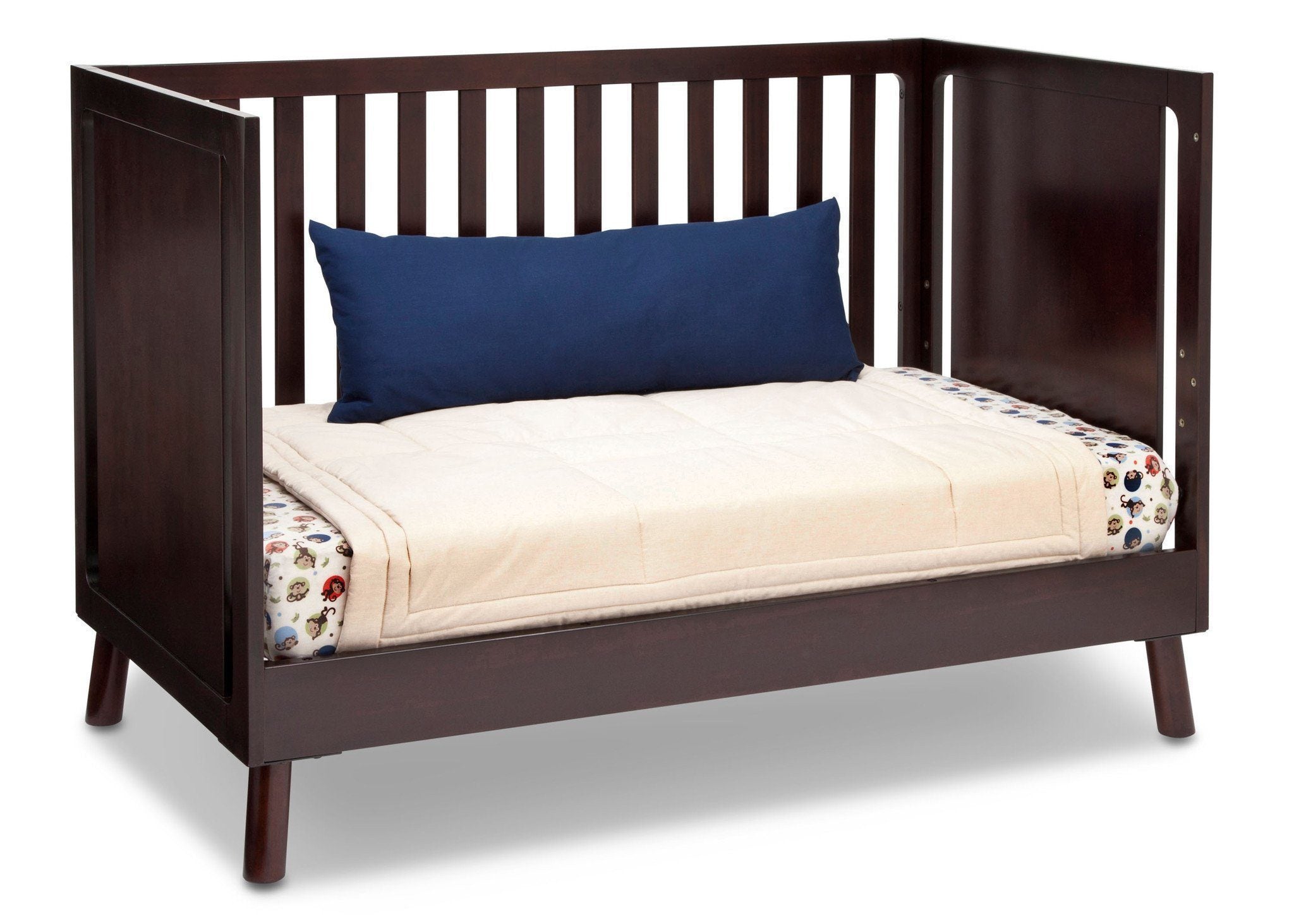 Manhattan 3-in-1 Convertible Baby Crib - Toddler Bed & Daybed - Modern Nursery Furniture for Newborns & Kids - Perfect for Small Spaces & Growing Families