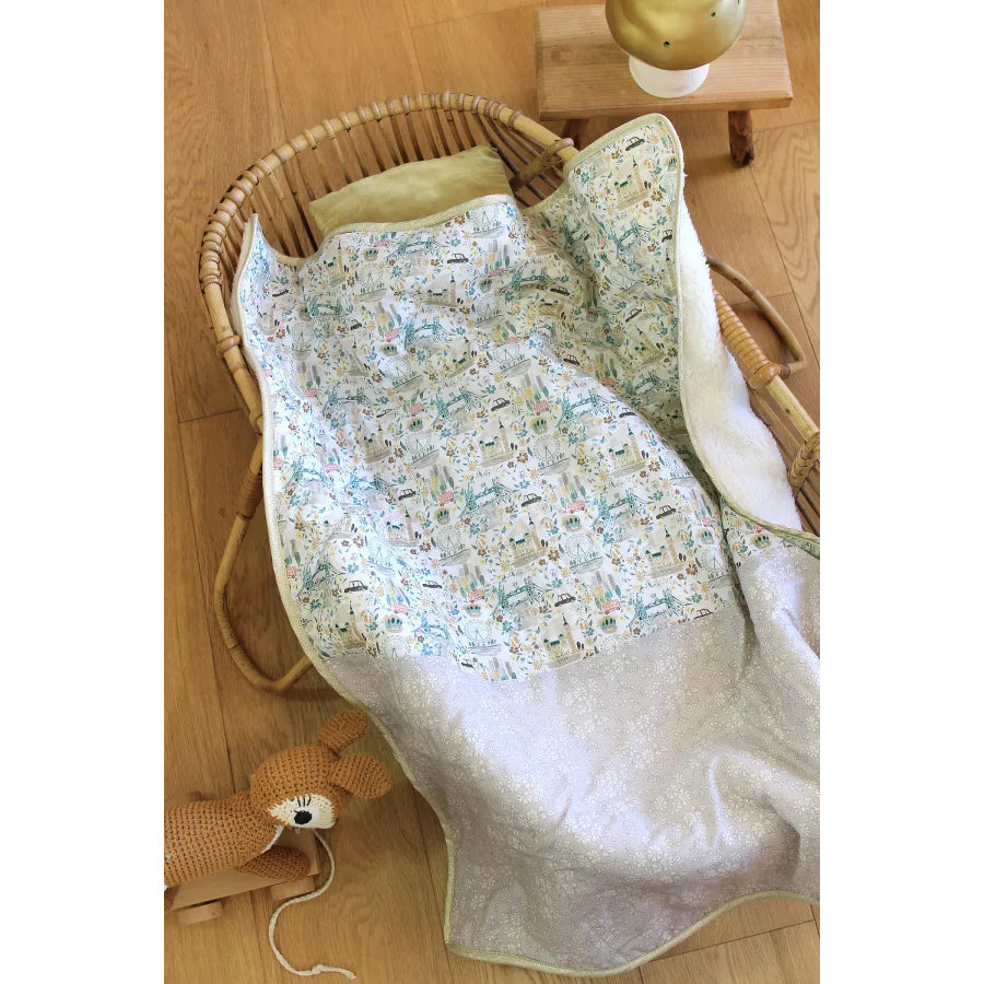 Barnabe Loves Coffee Baby Blanket - Soft & Cozy 29 x 35 Inches - Perfect for Nursery, Stroller & Cuddle Time
