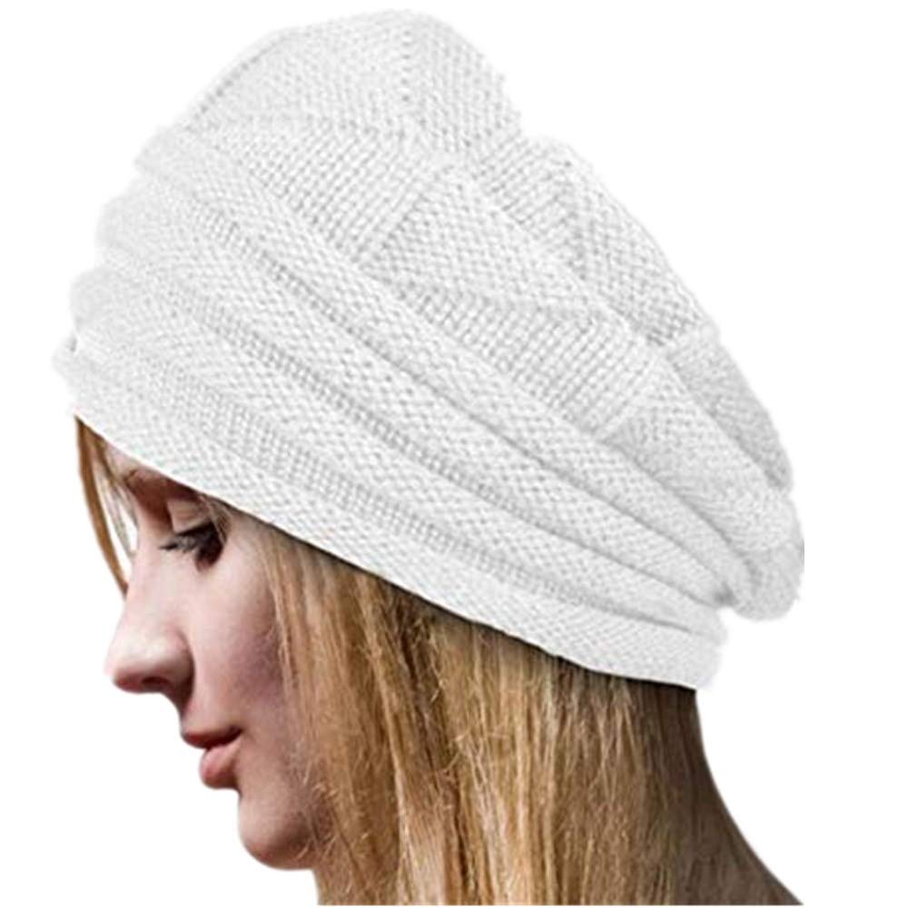 Women's Winter Wool Knit Beanie Hat - Soft Stretch Slouchy Oversized Chunky Cable Knit Cap for Women - Warm & Trendy Clearance Sale - Perfect for Skiing, Snowboarding & Cold Weather Fashion