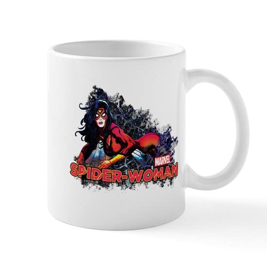 Spider Woman Ceramic Coffee Mug 11 oz - Unique Superhero Tea Cup for Coffee & Hot Drinks - Perfect for Office, Home & Gifts
