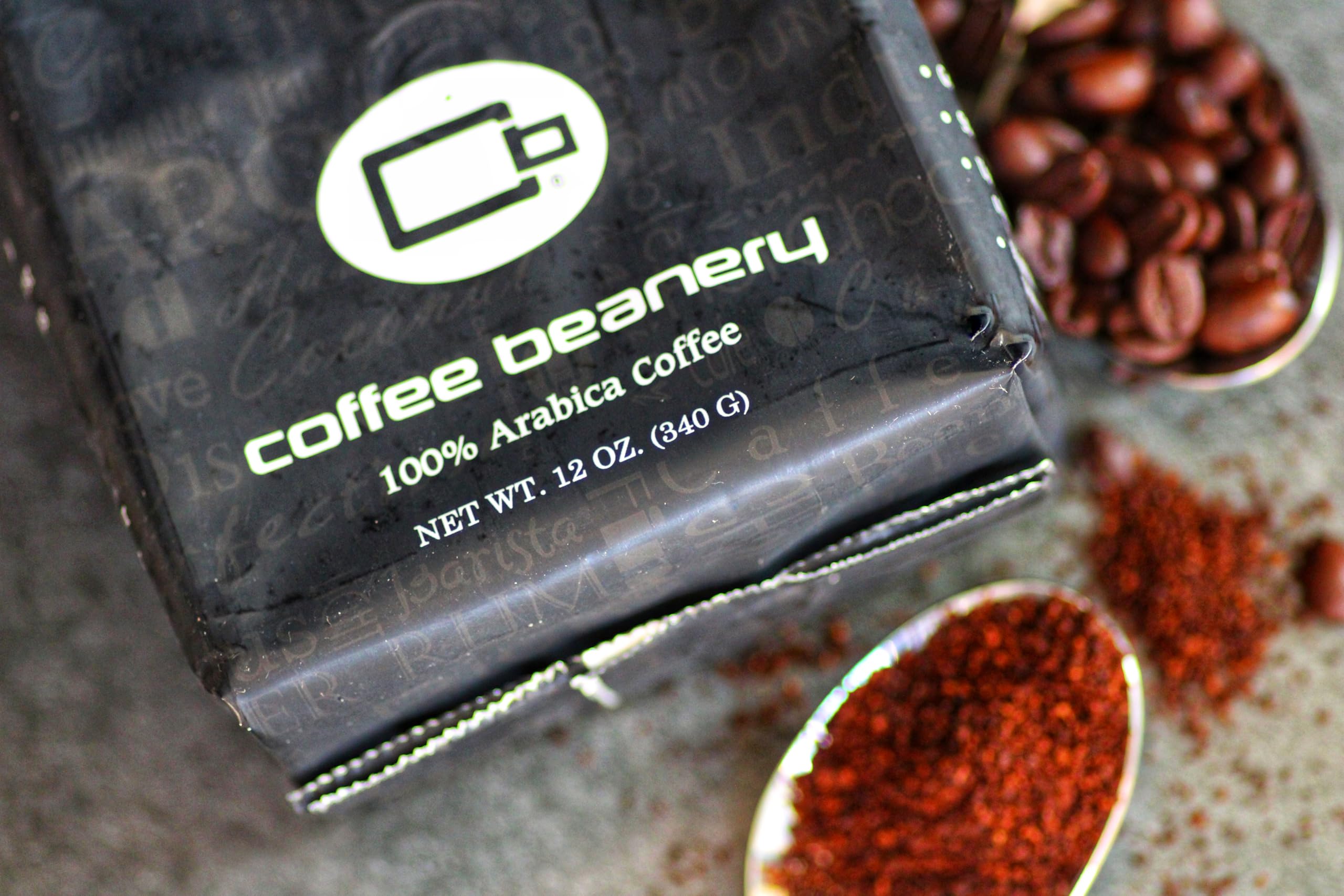 Premium Toasted Almond Flavored Arabica Coffee - Medium Roast Ground Coffee (12oz) for Automatic Drip Brewing - Perfect for Breakfast, Office & Cozy Home Coffee Moments