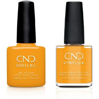 CND Shellac & Vinylux Nail Polish Combo Set - Among the Marigolds Color | Long-Lasting Gel & Lacquer Duo for Professional Salon & At-Home Manicures | Perfect for Weddings, Parties & Everyday Wear