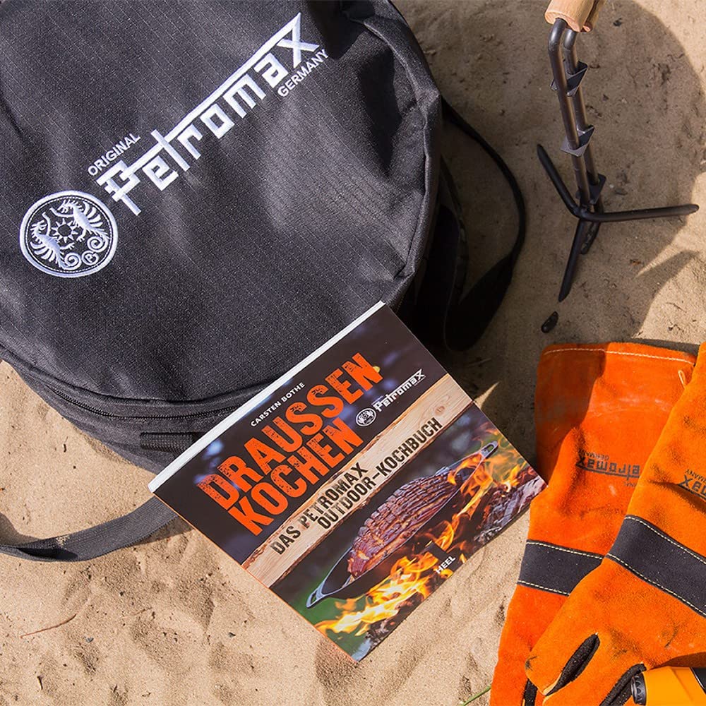 Petromax Heavy-Duty Griddle and Fire Bowl Carry Bag - Reinforced Padded Tote for Safe Transport - Perfect for Camping, BBQ, and Outdoor Cooking Gear Protection