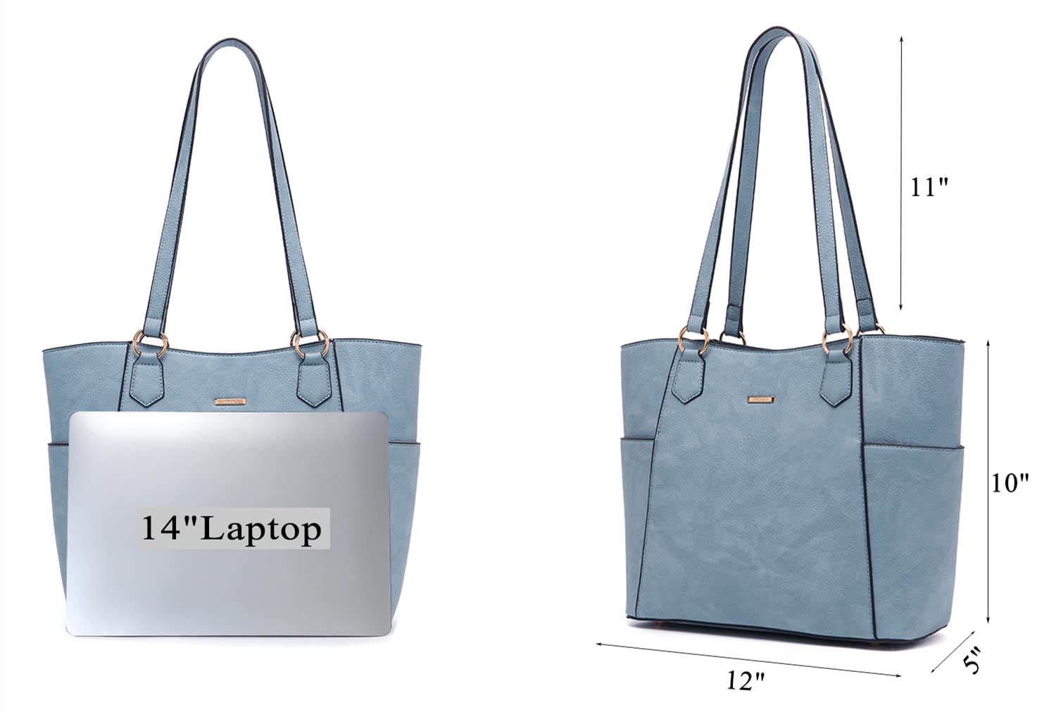 Women's Tote Handbags Set - Large Shoulder & Crossbody Purse for Work & Travel