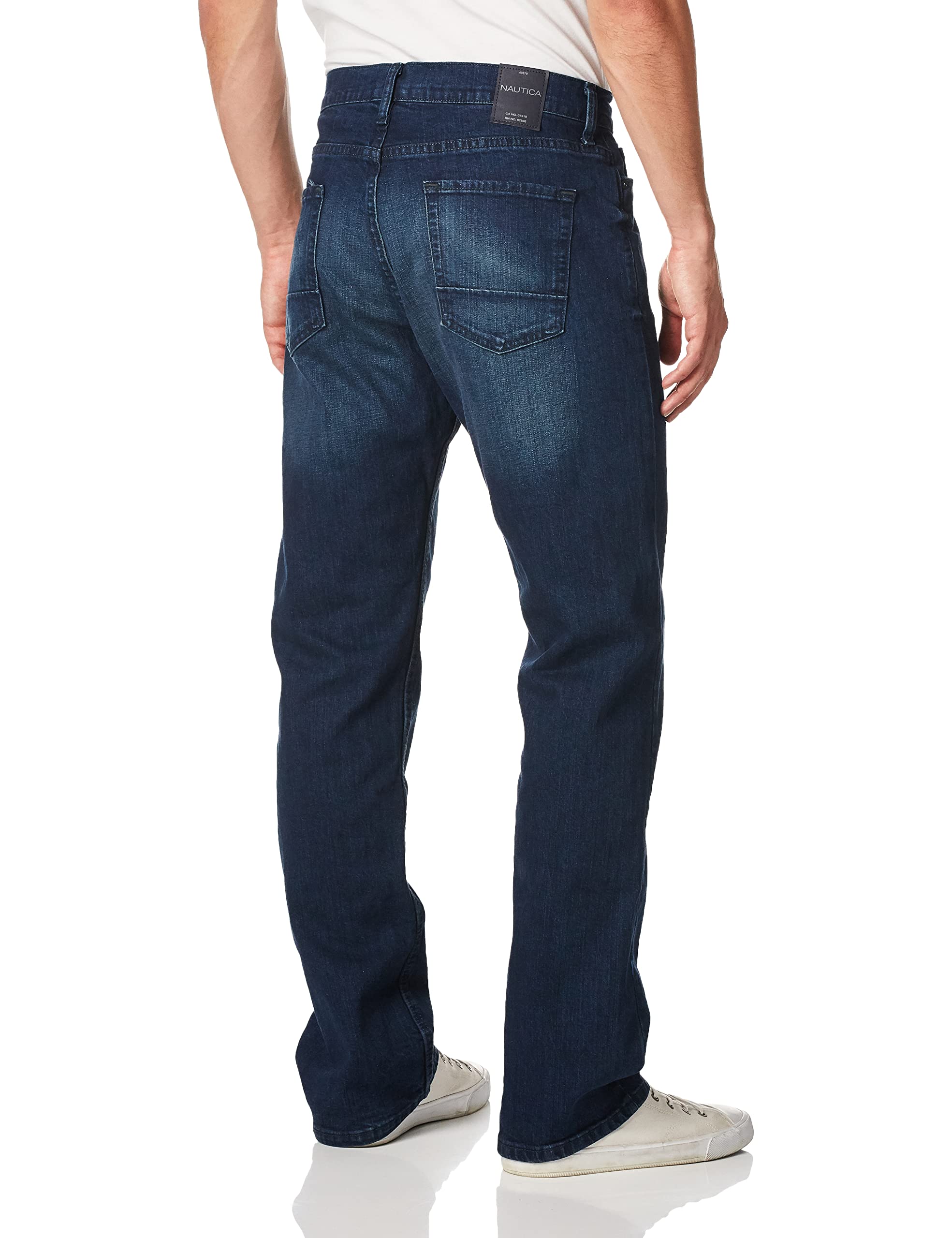 Nautica Men's Big & Tall Relaxed Fit Jeans - Comfortable Stretch Denim Pants for Casual Wear & Everyday Use