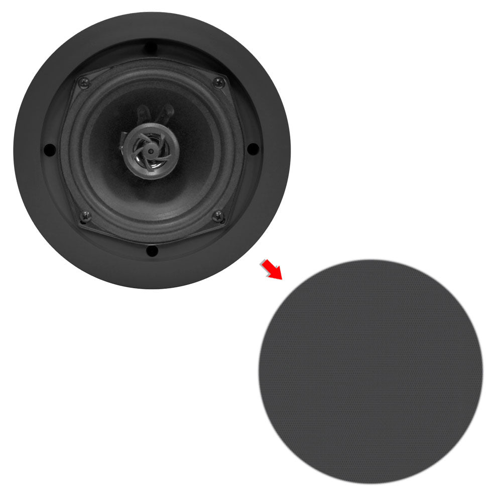 6.5 Inch In-Wall and Ceiling Speakers - High-Quality Home Audio System for Living Room, Bedroom, and Home Theater