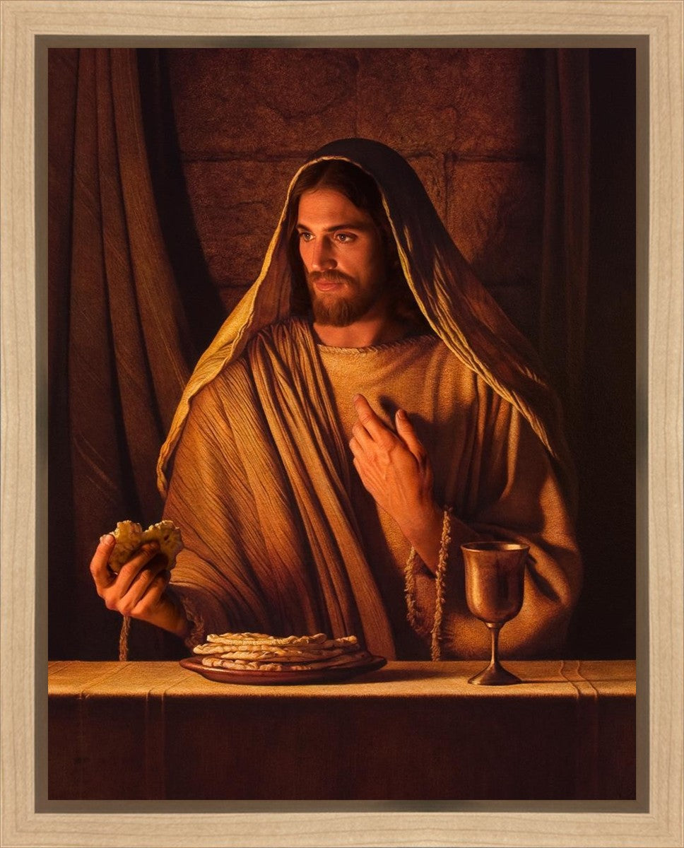 Bread of Life Gallery Wrap Canvas - Inspirational Christian Wall Art for Home, Church & Office Decor - Perfect for Living Room, Bedroom & Prayer Spaces