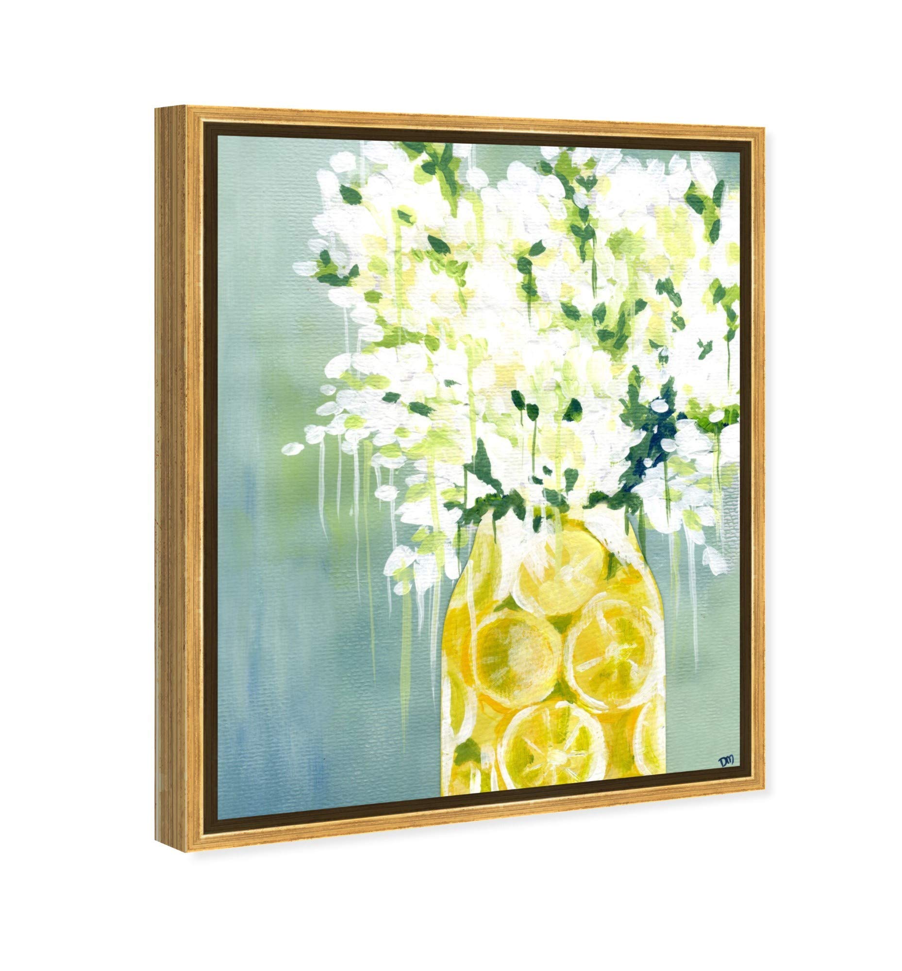 Limoncello Fruit Wall Art Canvas Print - 30x36 Inch Gold Framed Kitchen Decor for Dining Room & Home Décor | The Oliver Gal Artist Co.