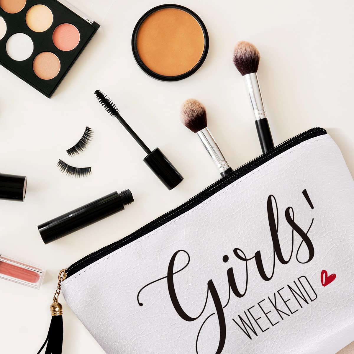 Stylish Weekender Bags for Women - Perfect for Travel, Bachelorette Parties & Best Friend Gifts | Funny Makeup & Toiletries Organizer | Great Birthday, Christmas Gift for Sister, Teens & Friends | Ideal for Weekend Getaways, Girls' Trips & Special Occasions