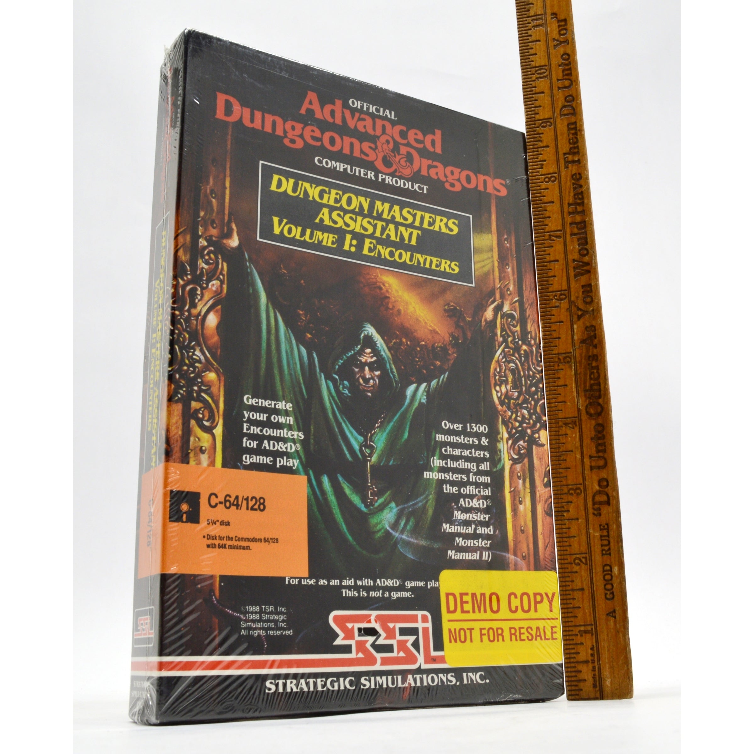 New Sealed Commodore C64/128 with Rare D&D Game Volume I: Encounters - Vintage Computer & RPG Collector's Item for Retro Gaming & Tabletop Adventures
