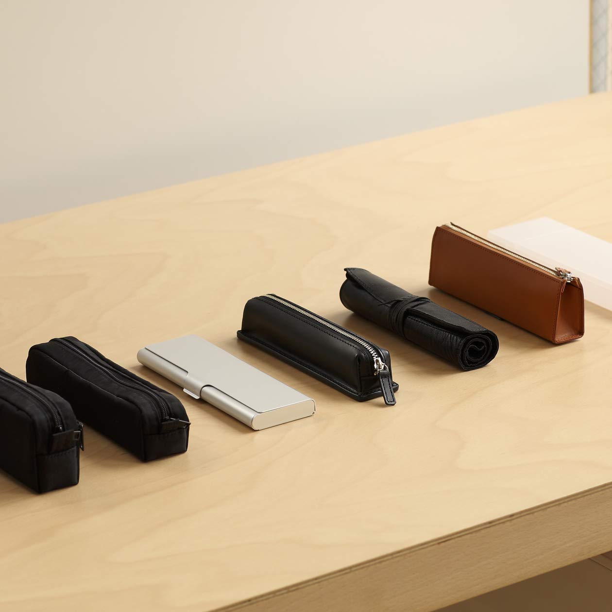 MUJI Aluminum Pen Case Box - Durable & Stylish Organizer for Pens, Pencils & Stationery - Perfect for School, Office & Travel